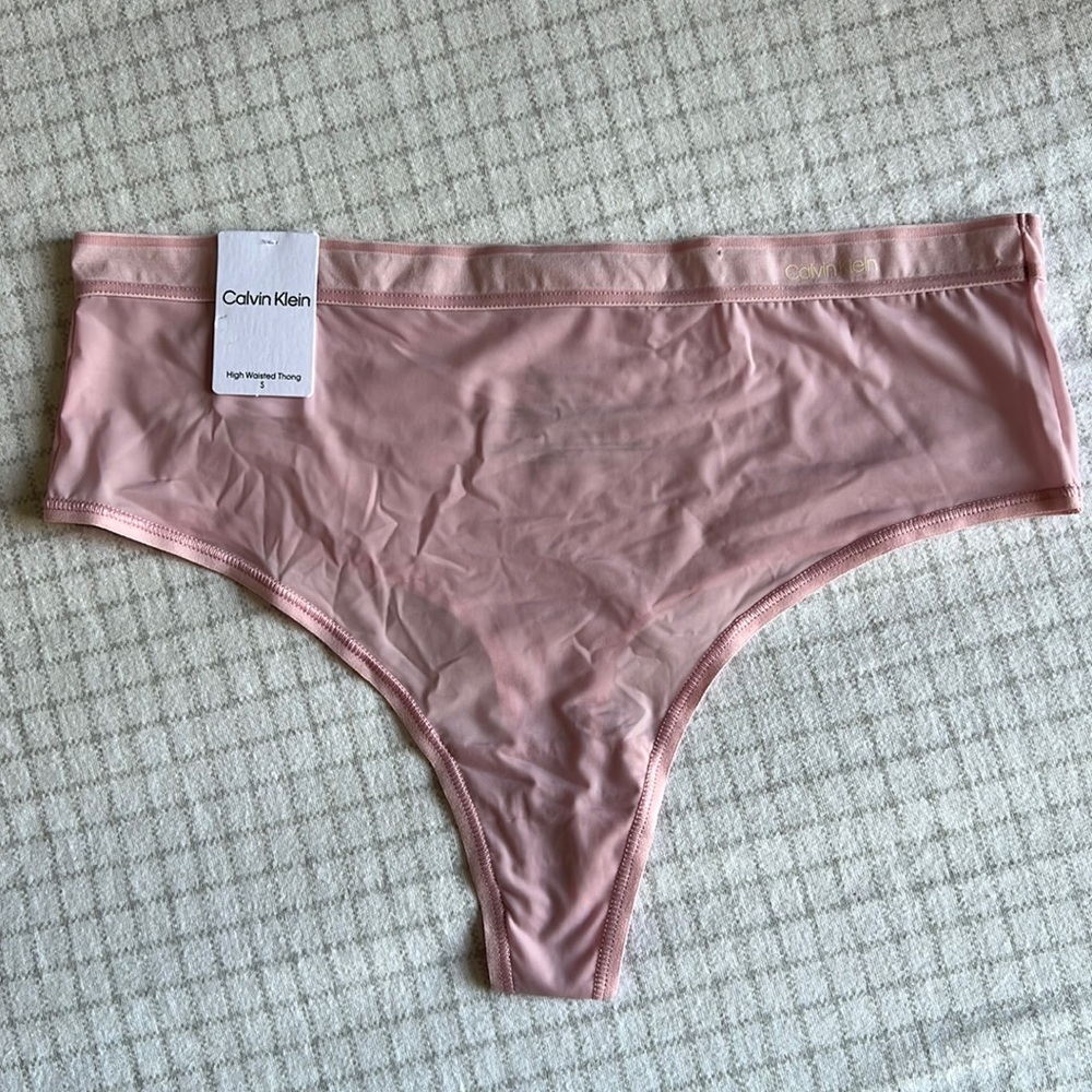 Calvin Klein High Waisted Thong Panties size s